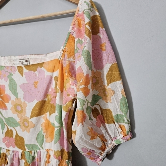 Mille Manon Floral Cotton Maxi Dress in Harmony Floral - Picture 4 of 13